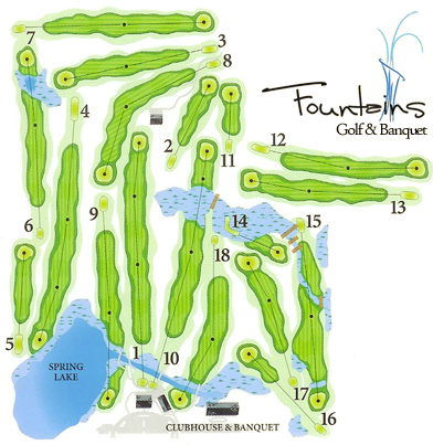 Course Map - Fountains Golf & Banquet