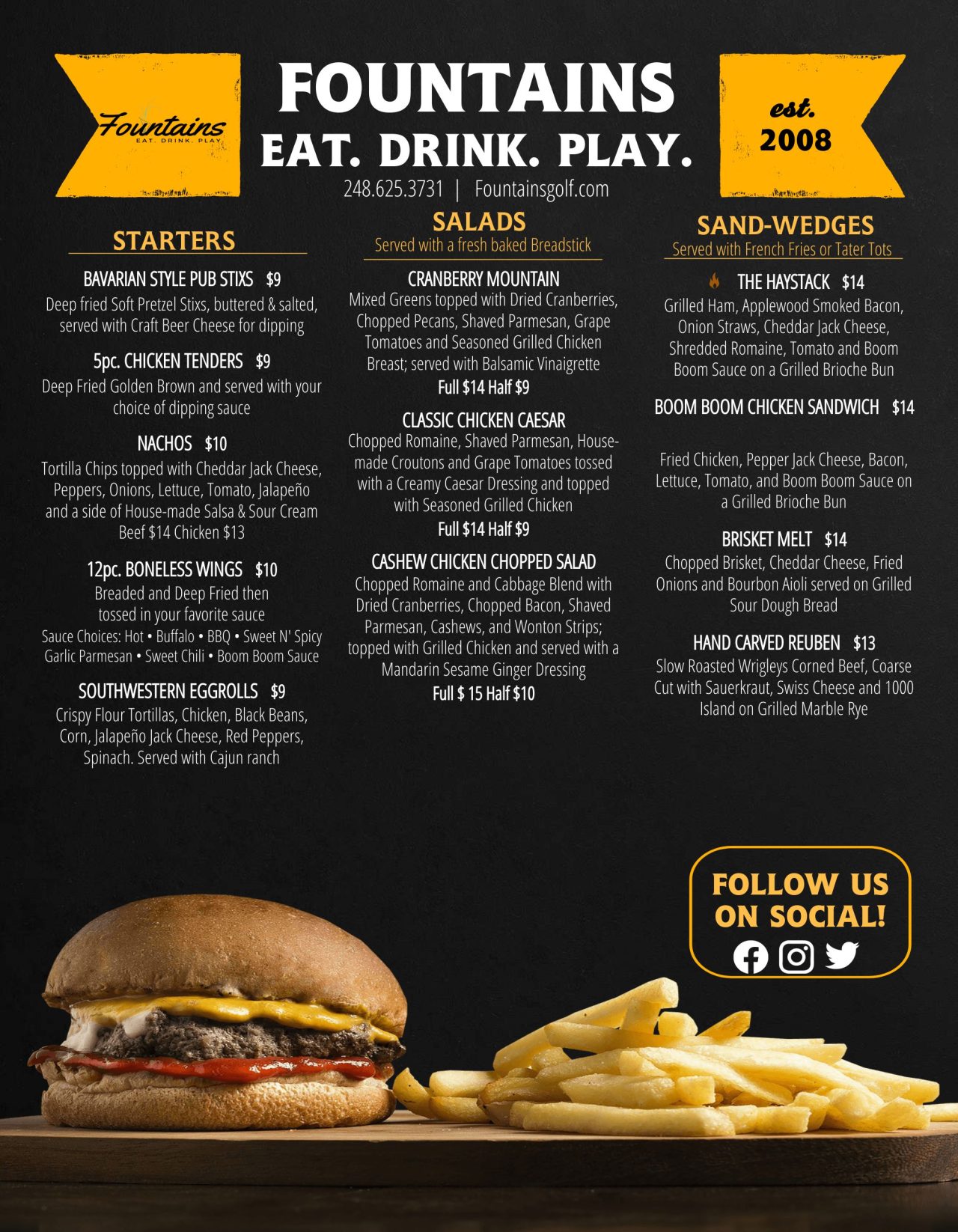 Restaurant Fountains Golf & Banquet