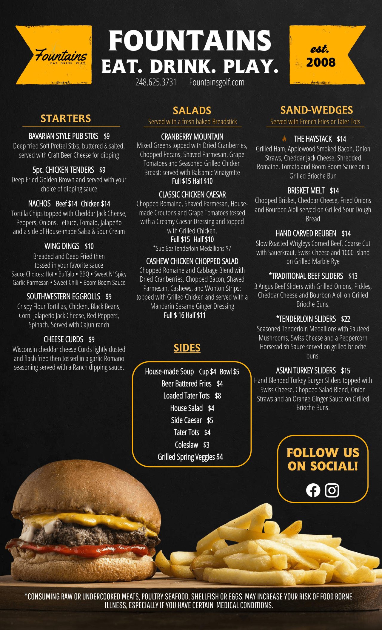 Restaurant Fountains Golf & Banquet