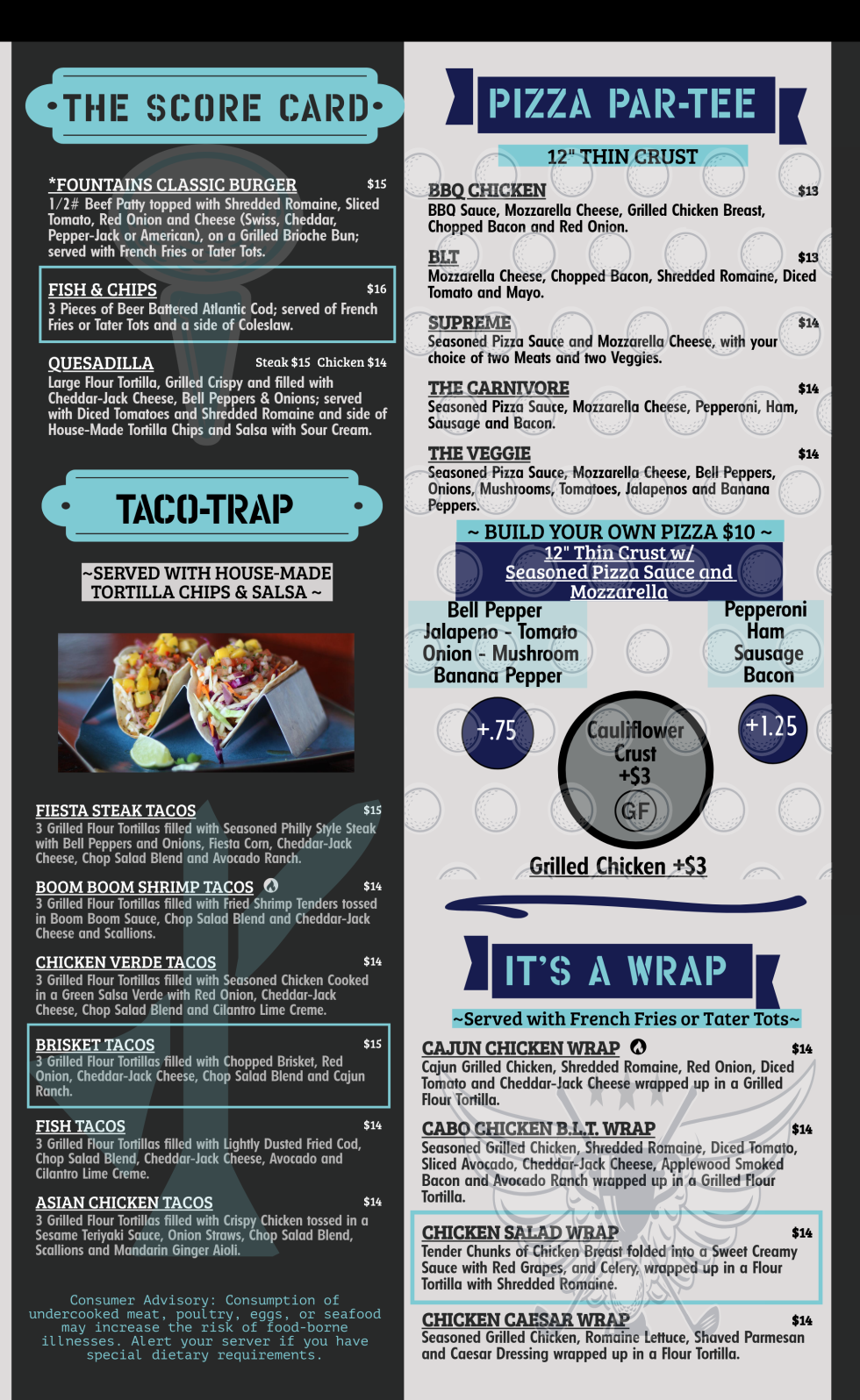 Restaurant Fountains Golf & Banquet